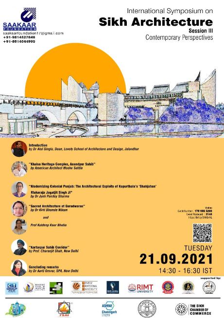 Resource person for International Symposium on Sikh Architecture.